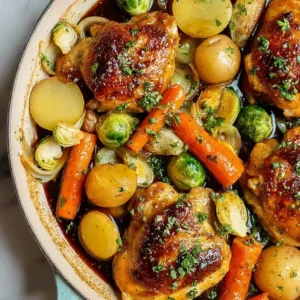 One-Pan Balsamic Glazed Chicken and Vegetables