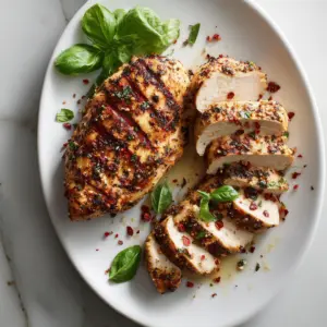 Grilled chicken breasts